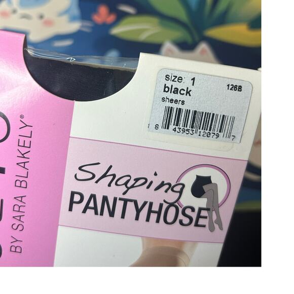 Spanx Assets Nylons Black Shaping Pantyhose Size 1 - Picture 2 of 4